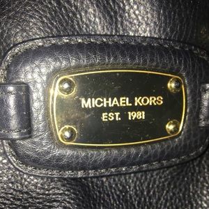 Michael Kors black leather purse